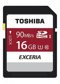 Image of Toshiba Exceria N302 16GB SD Memory Card Class 10 UHS-1 Speed 1 90 MB/s 4K HD - THN-N302R0160E4