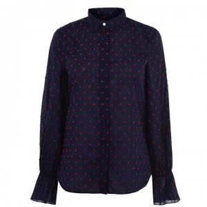 Image of Gant Dot Dobby Shirt - Blue 409