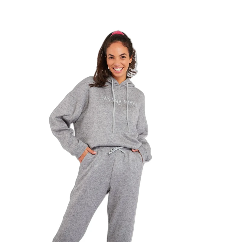 Image of banana moon Womens Hoodie Banana Moon Bradley Creamy Gris Female M