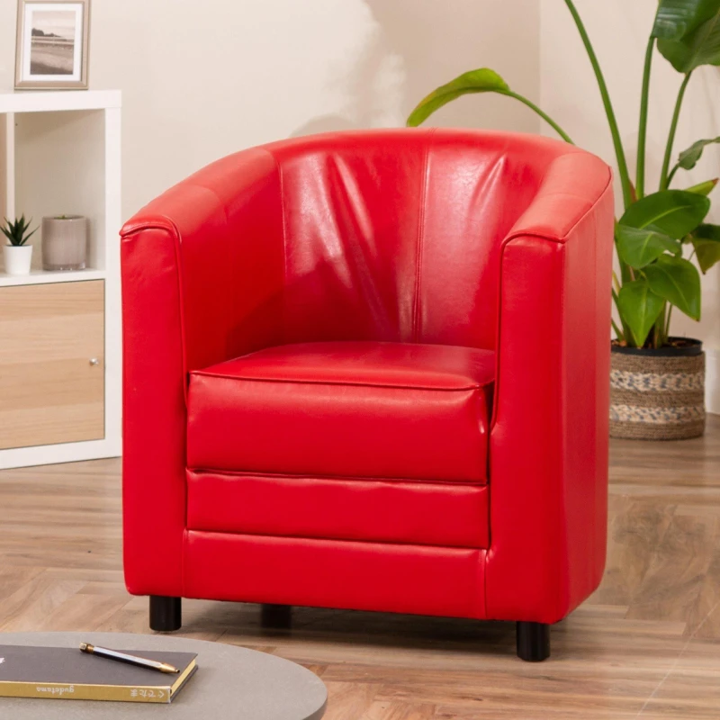 Image of Artemis Home Aspen Tub Chair in Red Red Unisex
