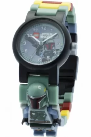 Image of Childrens LEGO Star Wars Boba Fett Minifigure Link Watch 8020448