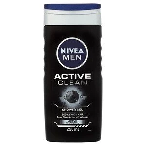 Image of Nivea Men Active Clean Shower Gel 250ml