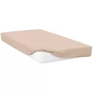 Image of Belledorm 400 Thread Count Egyptian Cotton Fitted Sheet (Superking) (Cream) - Cream