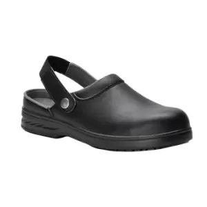 Image of Portwest Unisex Steelite Safety Clog (FW82) / Workwear (3) (Black)