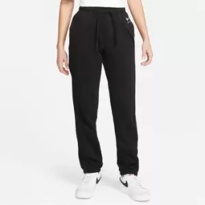 Image of Nike Air Womens Mid-Rise Fleece Joggers - Black