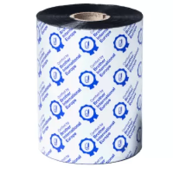 Image of Brother BWS-1D600-110 Original Standard Wax Thermal Transfer Black Ink Ribbon 110mm x 600m