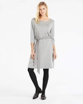 Image of I.Scenery Tie Waist Jersey Dress