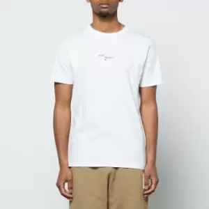Image of Norse Projects Mens Niels Nautical Logo T-Shirt - White - S