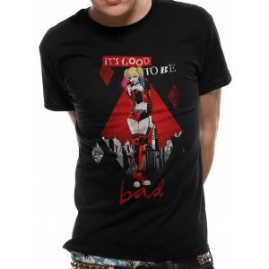 Image of Harley Quinn - Good To Be Bad Mens Medium T-Shirt - Black
