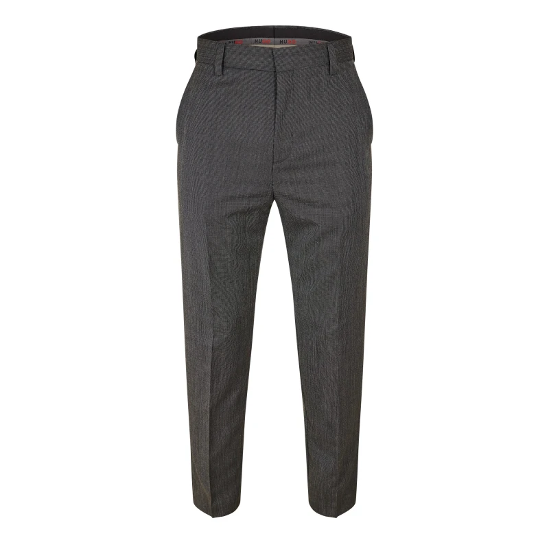 Image of Hugo Mens Teagan231X Straight Leg Trousers Open Grey male 30