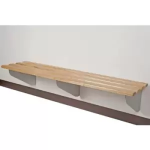 Image of Slingsby Classic Aero Bench 1000 x 450Mm 2 Brackets - Silver