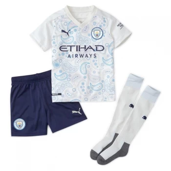 Image of Puma Manchester City Third Mini Kit 2020 2021 - Whte/Blue