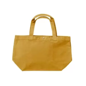 Image of Bags By Jassz Large Canvas Shopper (One Size) (Mustard)