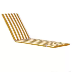 Image of Sussex Sun Lounger Cushion - Terracotta Stripe - Harbour Housewares
