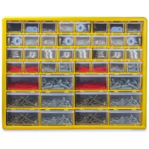 Image of Storage Cabinet with 44 Drawer Black & Yellow - Pukkr