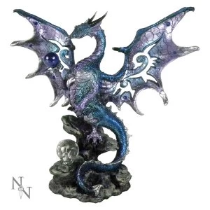 Image of Blue Dragon Protector Statue