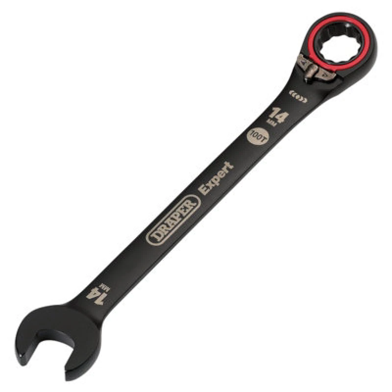 Image of Draper Expert Hi Torq Reversible Ratchet Combination Spanner 03904 Size: 14mm