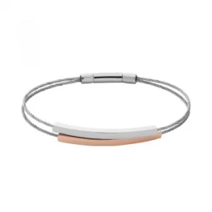 Image of Ladies Skagen Two-tone steel/gold plate Elin Bracelet