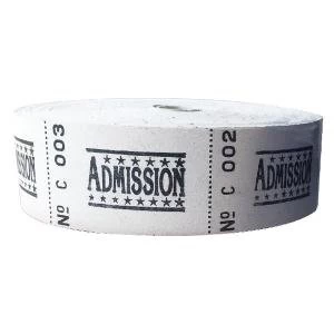 Image of Roll Ticket Admission Assorted 50022 ITAD
