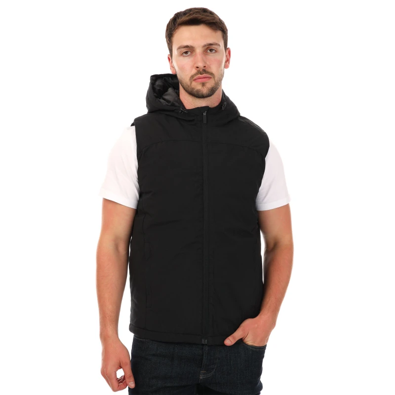 Image of Castore Hooded Gilet Mens - Black S