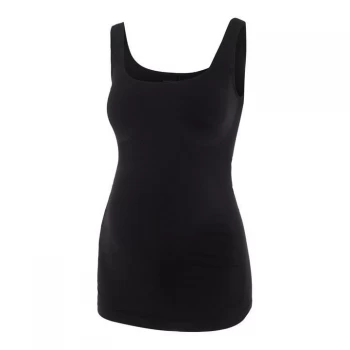 Image of Mamalicious Ladies Maternity Seamless Tank Top - Black