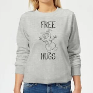 Image of Disney Frozen Olaf Free Hugs Womens Sweatshirt - Grey - S