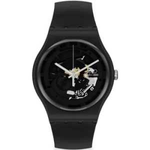 Image of Unisex Swatch Spot Time Black Bioceramic Watch