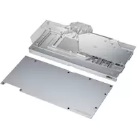 Image of Phanteks Glacier RTX 3090Ti ASUS Graphics Card Water Block with Backplate - Chrome