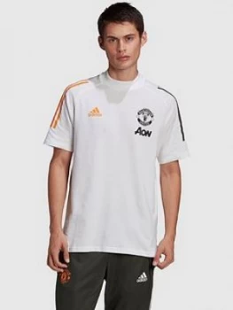 Image of Adidas Mens Manchester United 3 Stripe T-Shirt