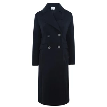 Image of Linea Double breasted coat - Blue