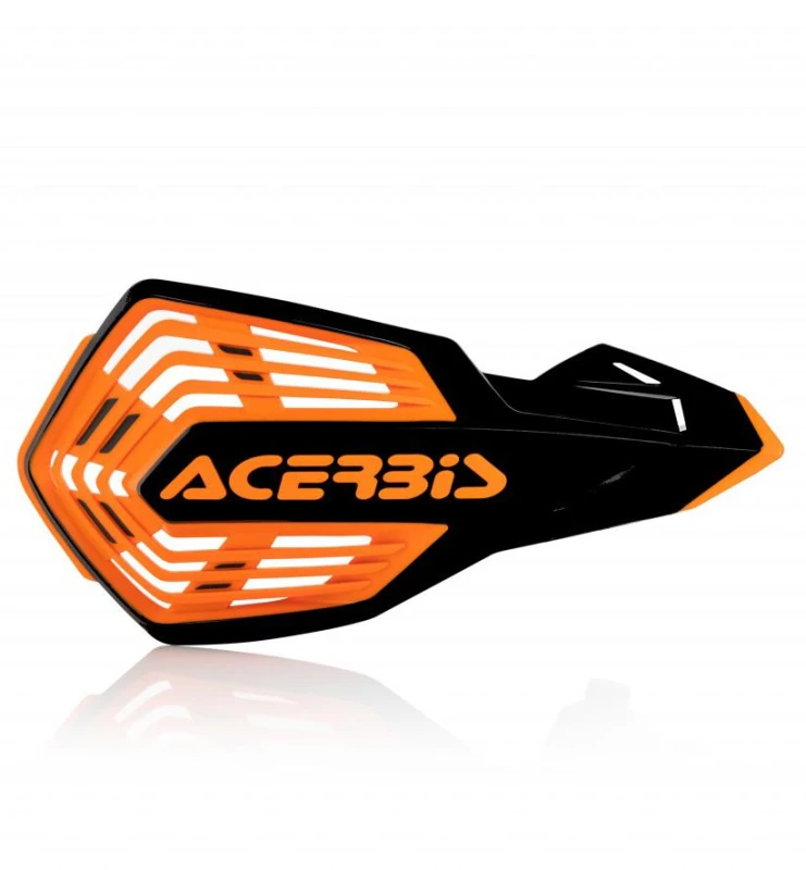 Image of 0024296.313 - Acerbis X-Future Hand Guards - Black/ Orange 0024296.313