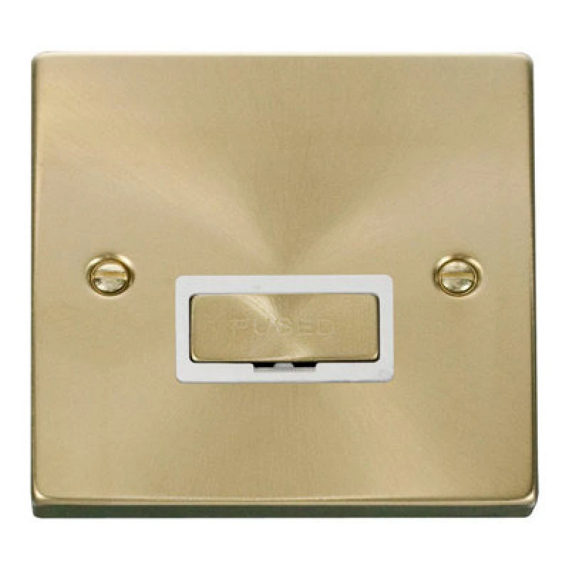 Image of SE Home Satin / Brushed Brass 13A Fused Ingot Connection Unit Gold unisex