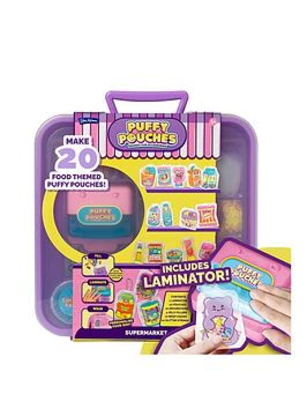 Image of John Adams Puffy Pouches Deluxe Set - Supermarket, Multi 12191