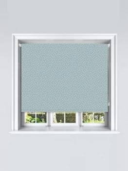 Image of Semi Circle Ditsy Printed Roller Blind 180x140, Aqua, Size 150X140Cm