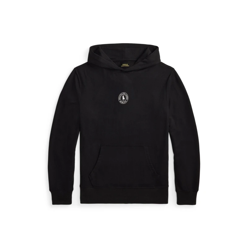 Image of Polo Ralph Lauren Mens Puck Logo Pull Over Hoodie Polo Black male S