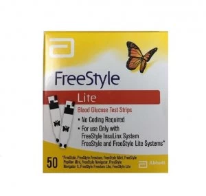 Image of FreeStyle Lite 50 Blood Glucose Test Strips