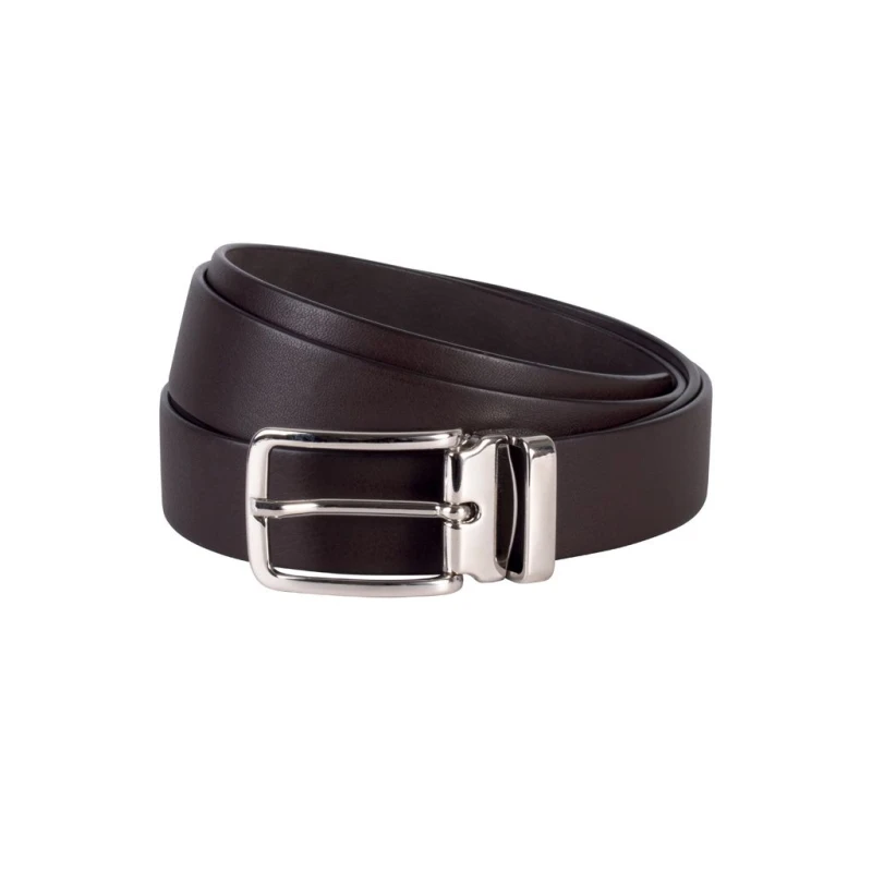 Image of K-UP Mens Classic Leather Belt in Dark Brown Dark Brown Male One Size