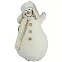 Image of EDCO Christmas Decoration 56653 White 160 x120 x280 mm (WxDxH)