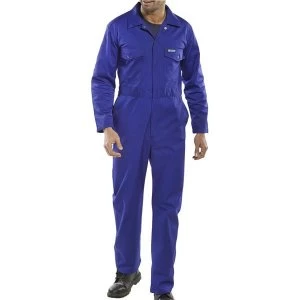 Image of Click Workwear Boilersuit Royal Blue Size 32 Ref PCBSR32 Up to 3 Day
