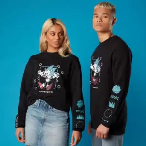 Image of Run Through This! Sonic the Hedgehog Unisex Sweatshirt - Black - M - Black