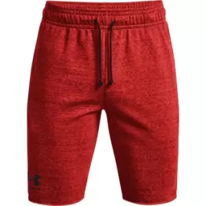 Image of Under Armour Rival Terry Shorts Mens - Orange