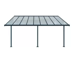 Image of Palram Palram Sierra Patio Cover 3X5.46 Grey Clear
