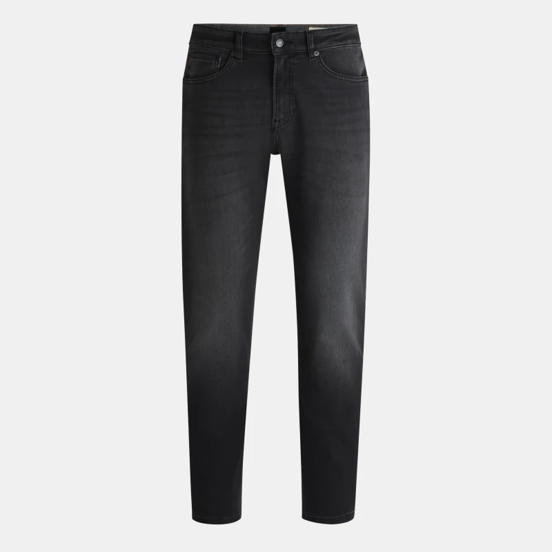 Image of Boss Mens ReMaine Straight-leg Jeans Black 005 male 38W R