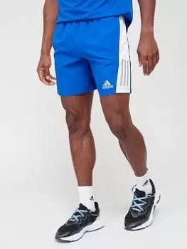 Image of adidas Own The Run Shorts - Blue/Grey, Blue/Grey Size M Men