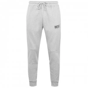 Image of Diesel Small Logo Fleece Jogging Bottoms - Grey 912