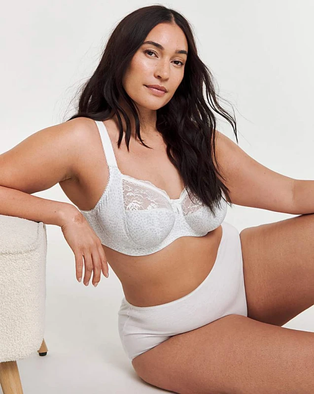 Image of Elomi Elomi Morgan Full Cup Wired Bra White White - Elomi - Size: 36FF White Female 36FF GK21111