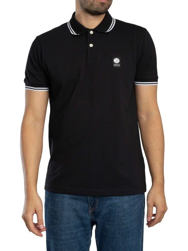 Image of Pretty Green Rayner Polo Shirt Black XL
