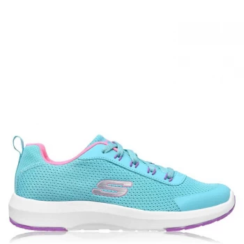 Image of Skechers Dyna Tread Junior Girls Trainers - Turquoise