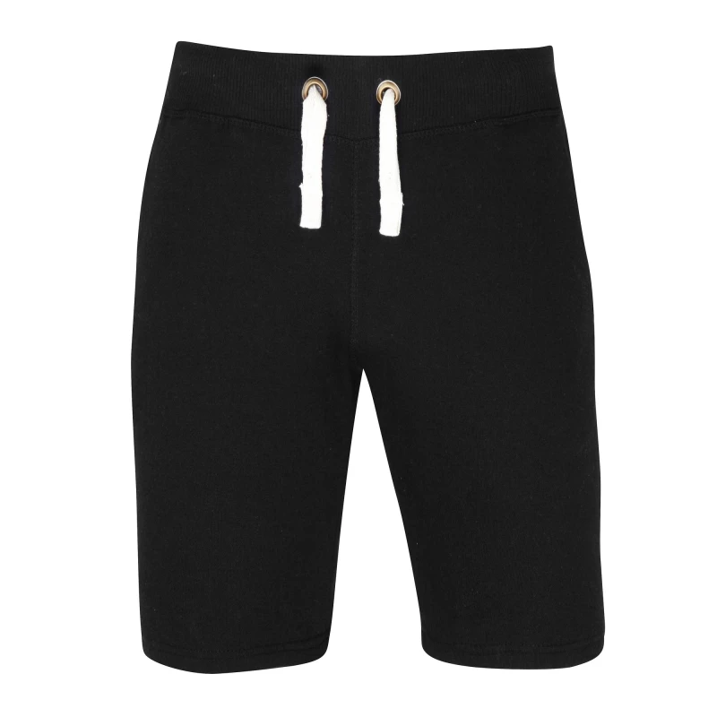 Image of AWDis AWDis Men Hoods Plain Heavyweight Campus Shorts in Black Size: Small Black S Male 5054171100668