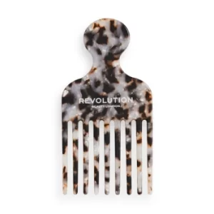 Image of Revolution Haircare Natural Curl Afro Pick Comb Tortoiseshell